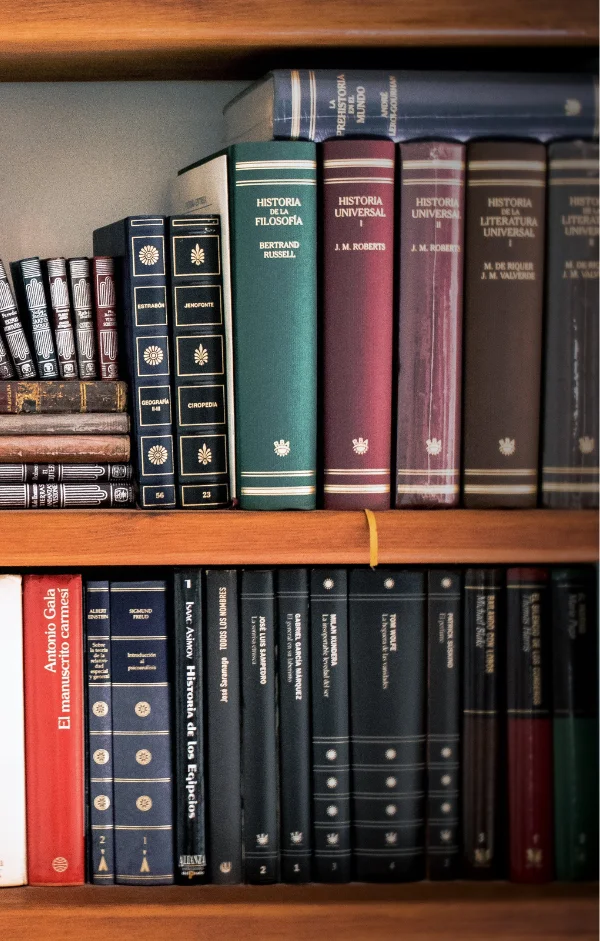 Estantería de libros Gustavo Rodríguez Abogado